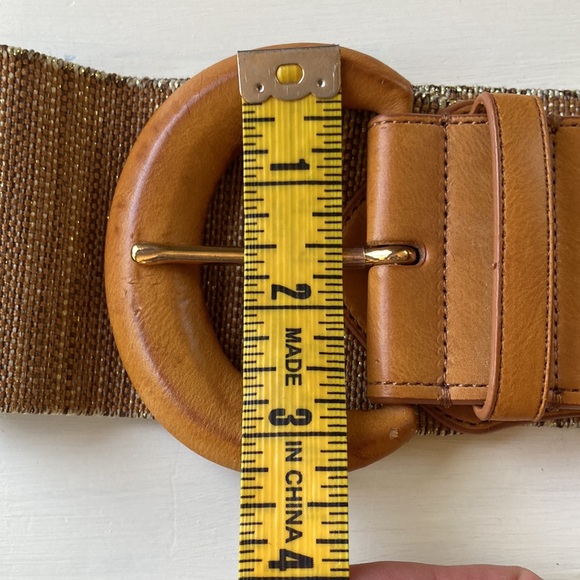 Lauren Ralph Lauren Wide Stretch Fabric Woven Belt Size L - Picture 7 of 14